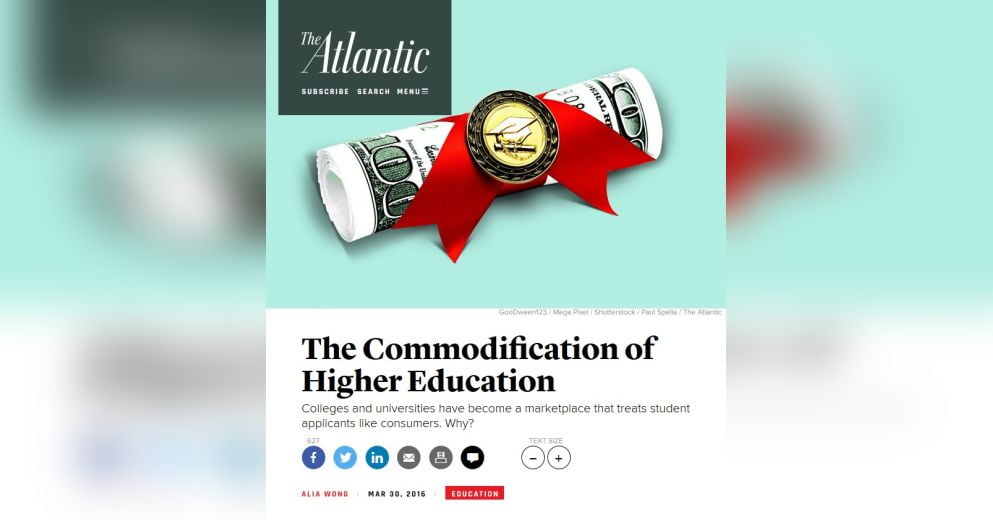 commodification of the education